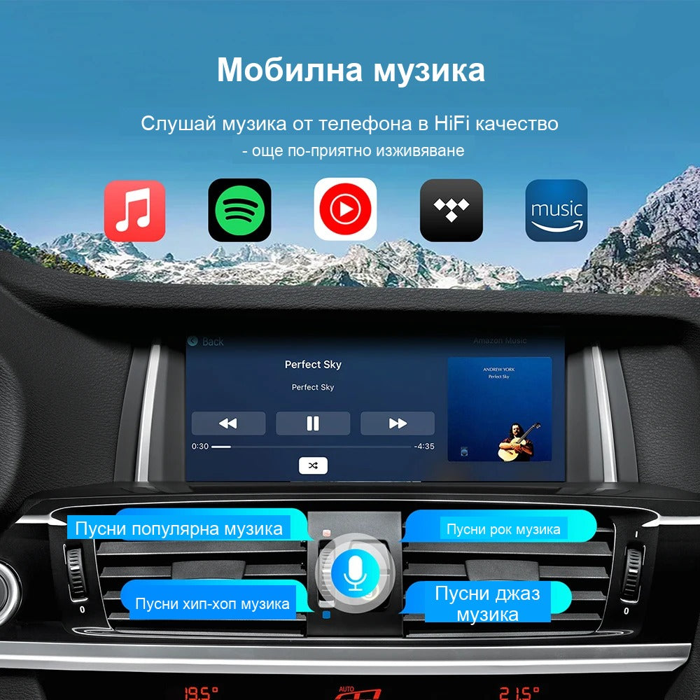 CarPlay за BMW F20/F21/F30/F31/F10/F48/X1/X3 | NBT 4-Pin