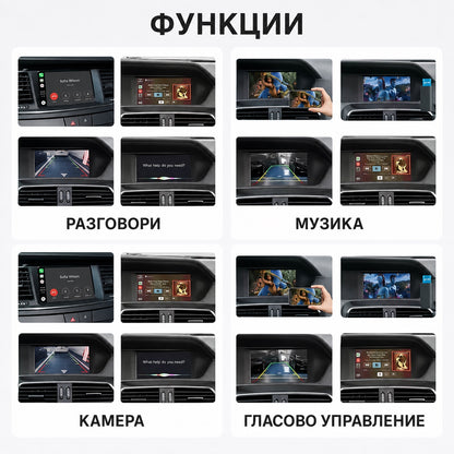CarPlay за Mercedes NTG 4.5 и 4.7 — функции на декодера